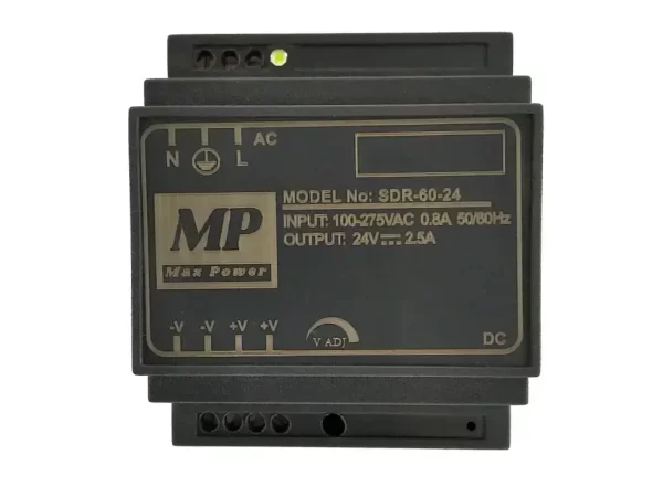 منبع تغذیه سوئیچینگ 24 ولت 2.5آمپر سری حرفه ای - SDR-60-24