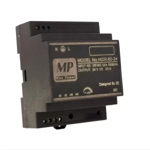 منبع تغذیه سوئیچینگ ریلی 24 ولت 2.5 آمپر 60 وات مکس پاور زیتون الکترونیک HDR-60-24