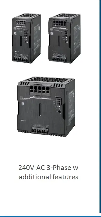 منبع تغذیه امرن:سه فاز S8VK-WA: 240 VAC 3 Phase Supply